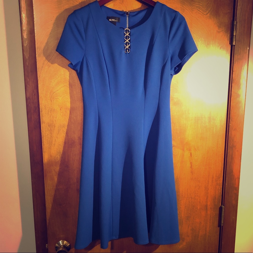 Royal blue cocktail dress